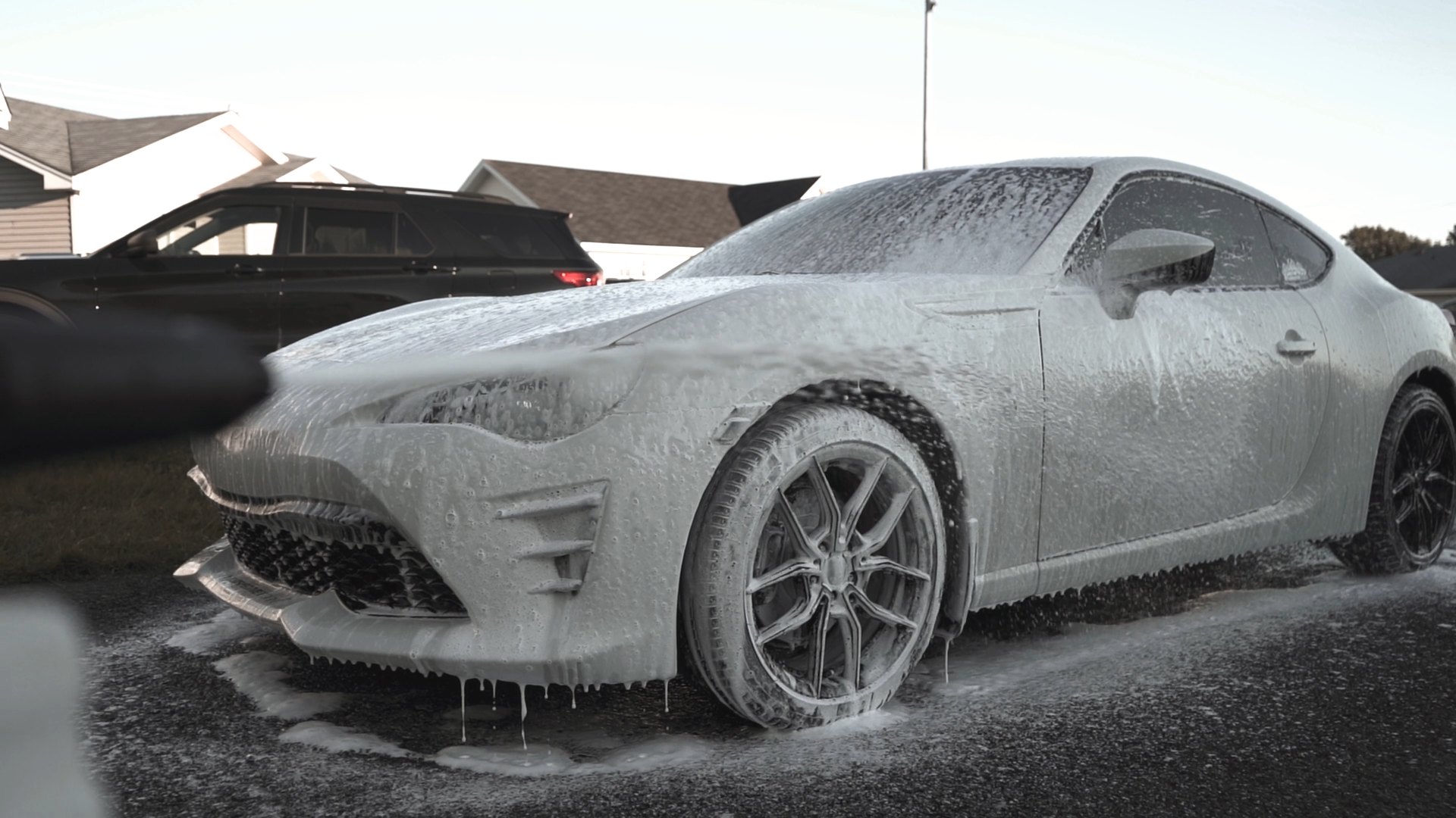 Lavagem com espuma de neve